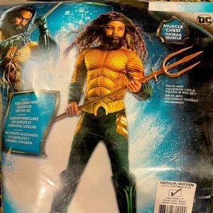 Aquaman Costume Youth Medium Worn Once- Next day shipping Excellent Condition
